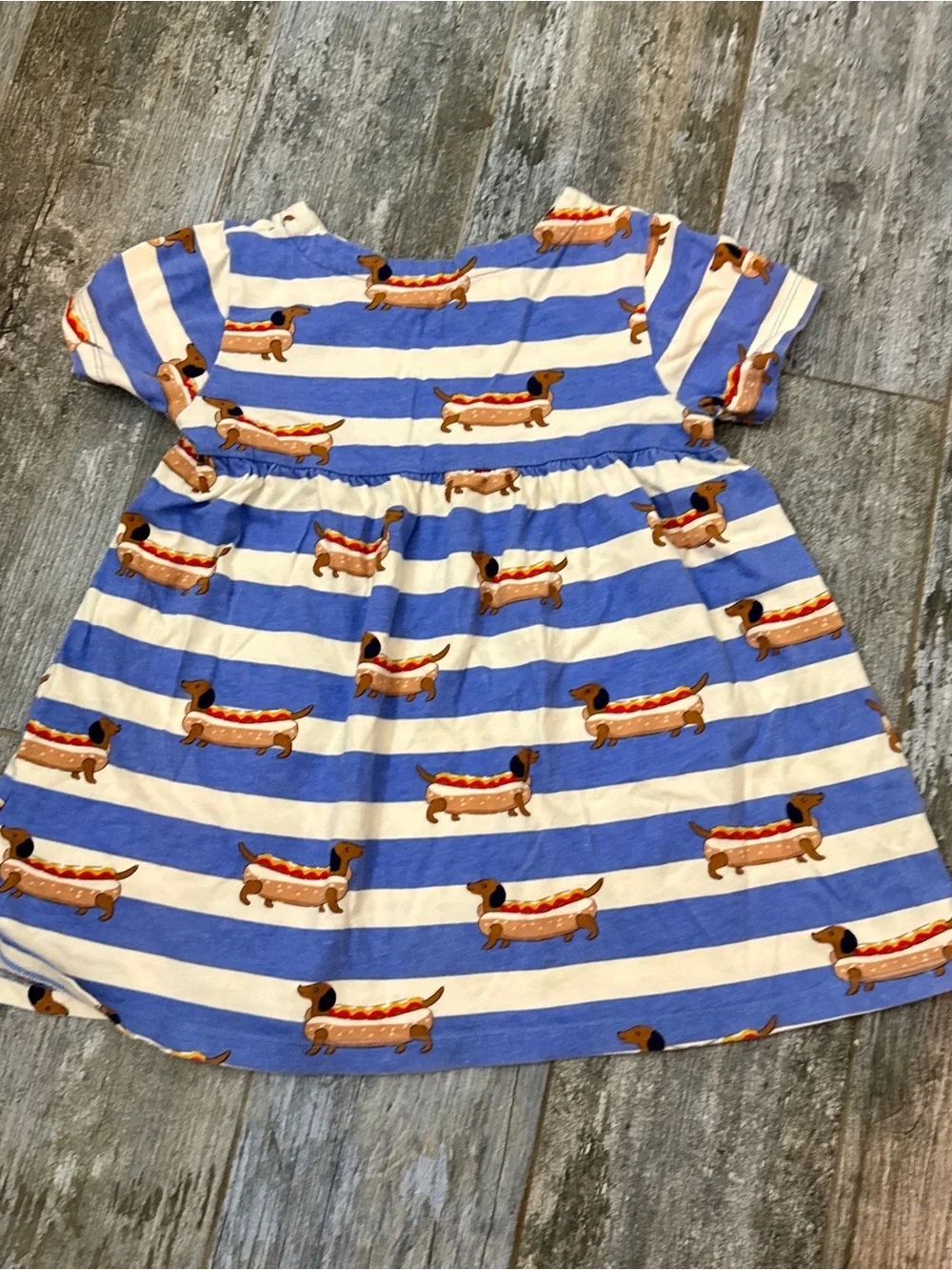 Mini Boden  Blue striped Tunic top with striped leggings